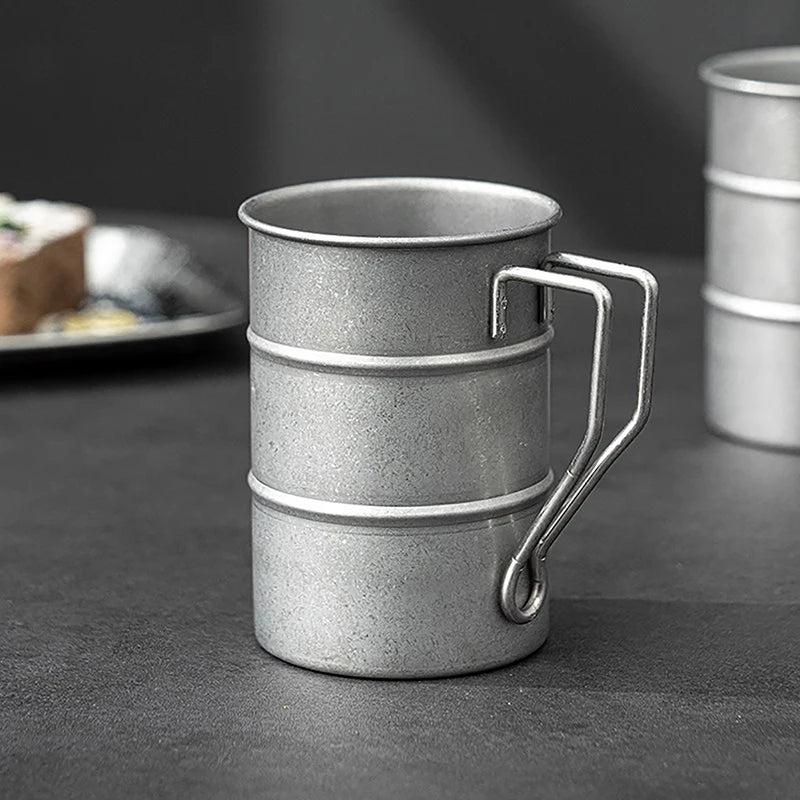 Industrial Style Oil Barrel Mug