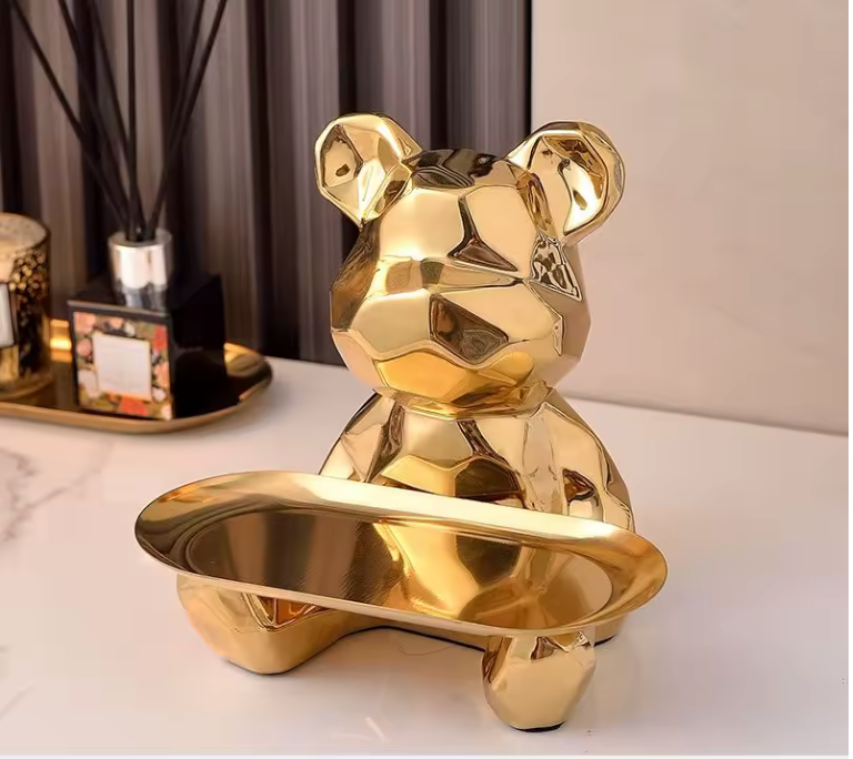 Geometric Bear Statue