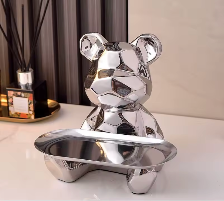 Geometric Bear Statue