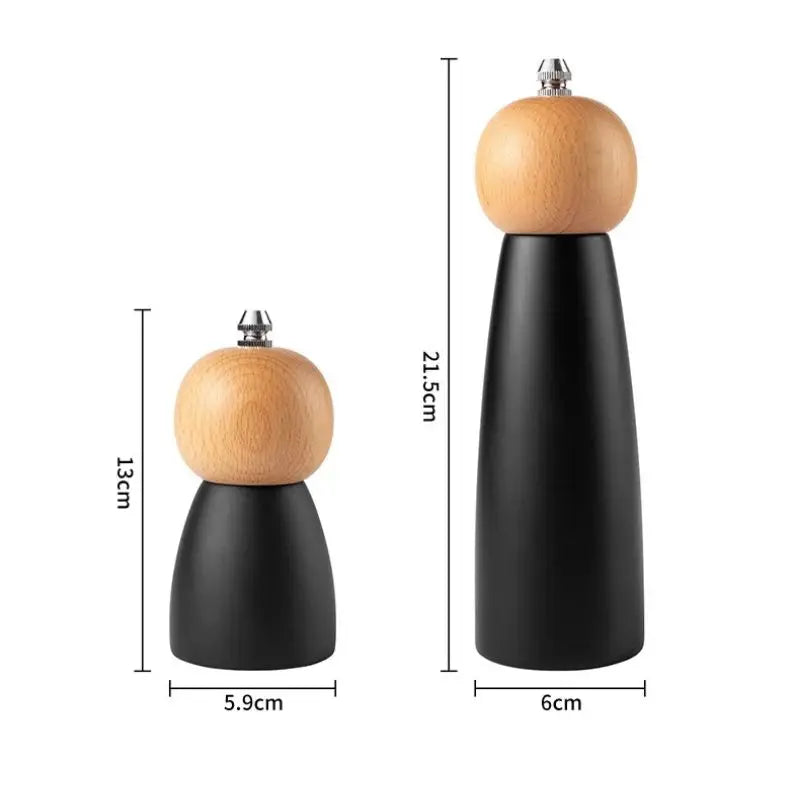 Manual Pepper Grinder Solid Wood Stainless Steel Mill Creative Spice Salt Pepper Grinder Machine Kitchen Gadgets