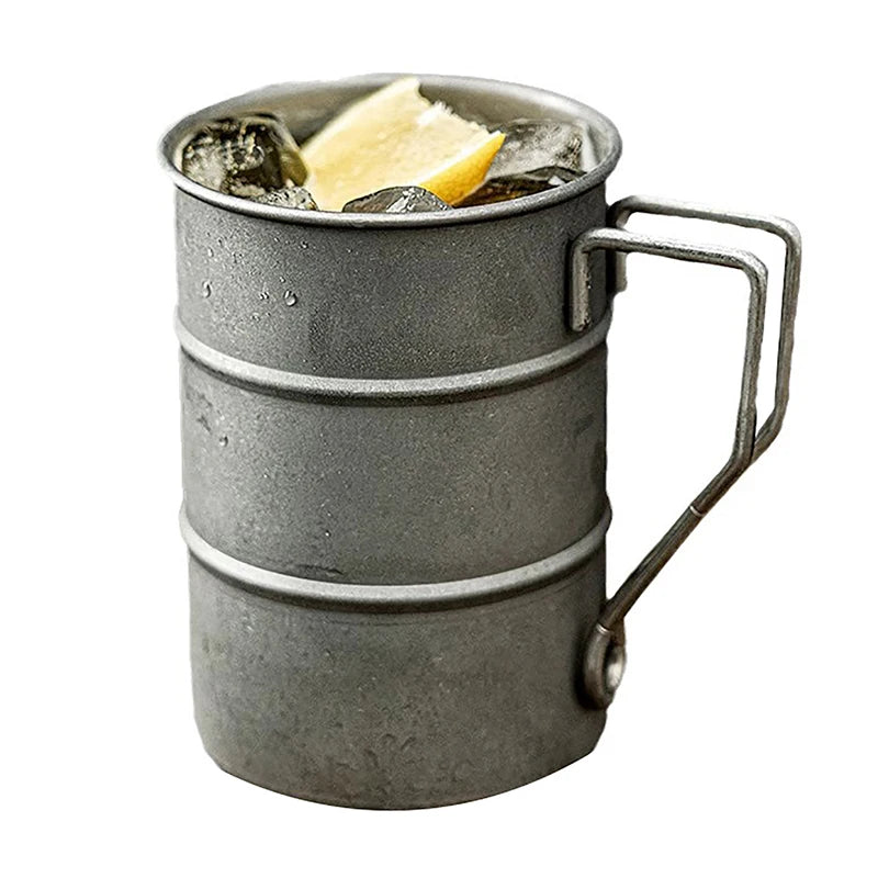 Industrial Style Oil Barrel Mug